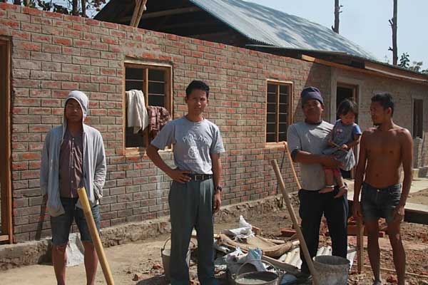 helping build a chapel for rose of sharon school nagaland india