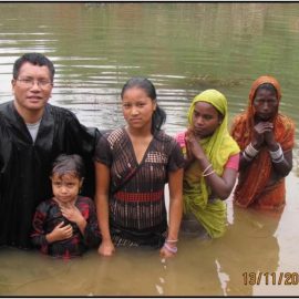 dongza thawng at baptism ceremony in shillong india