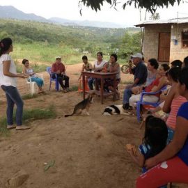 today the bible you nonprofit volunteers witnessing to locals in rural peru